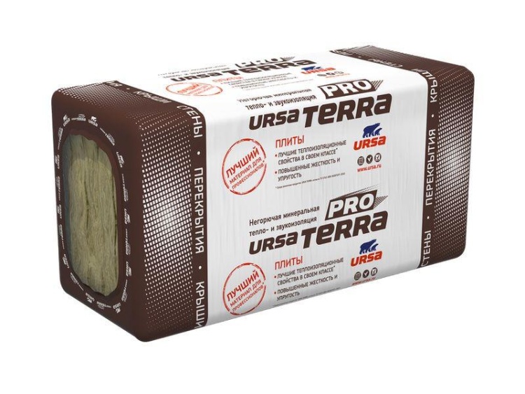 Утеплитель Ursa Terra Pro 34 PN 1250х610х120 мм, 10 шт. в уп