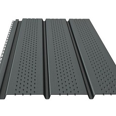 Дёке PREMIUM Софит полная перфорация  (Графит) 3000**1,0мм / 0,92м2